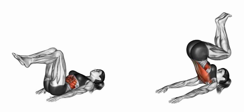 Reverse Crunch exercise