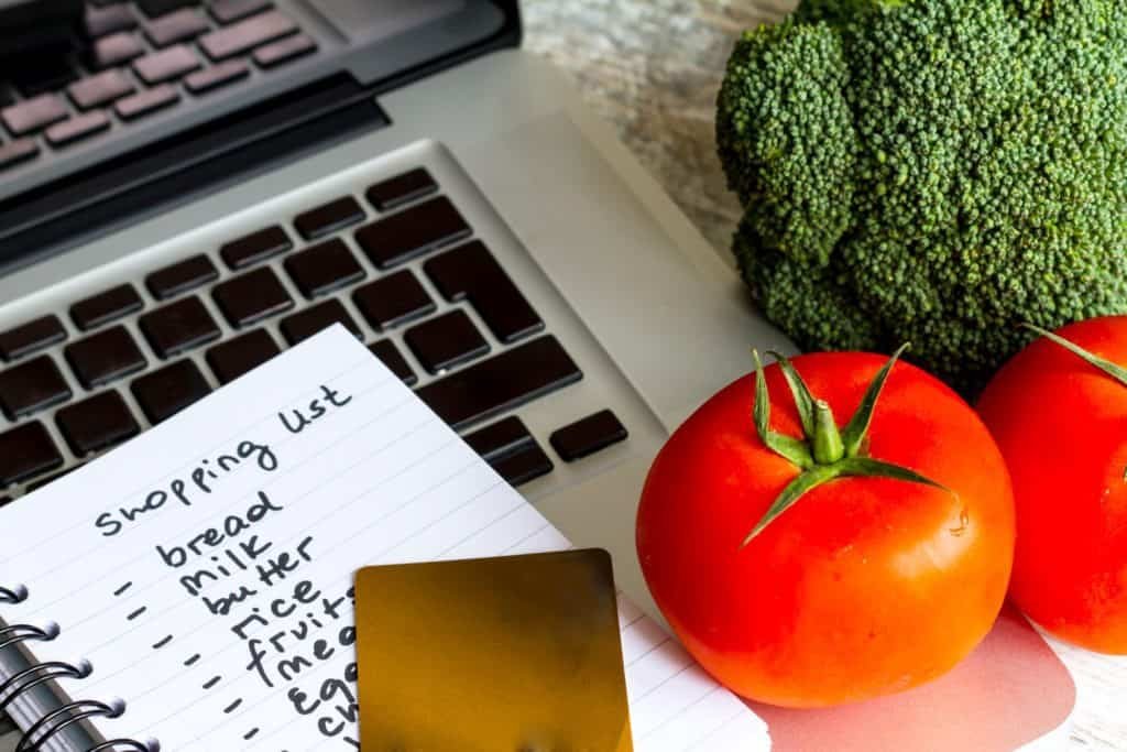 Buying groceries on line
