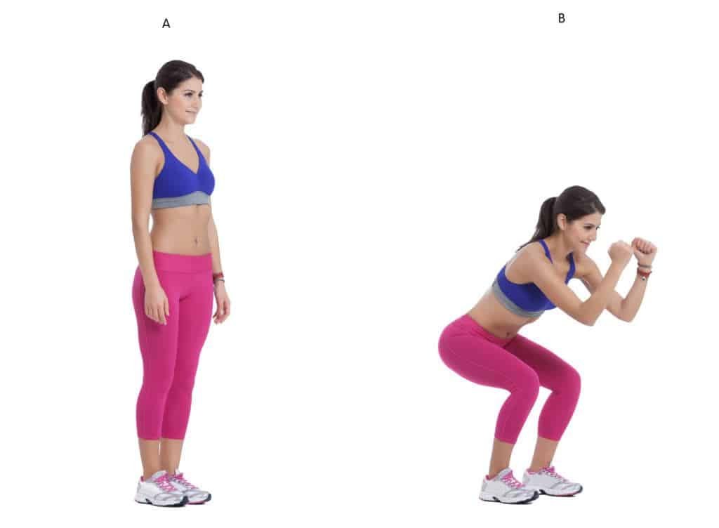 Workout routines for women at home:squats