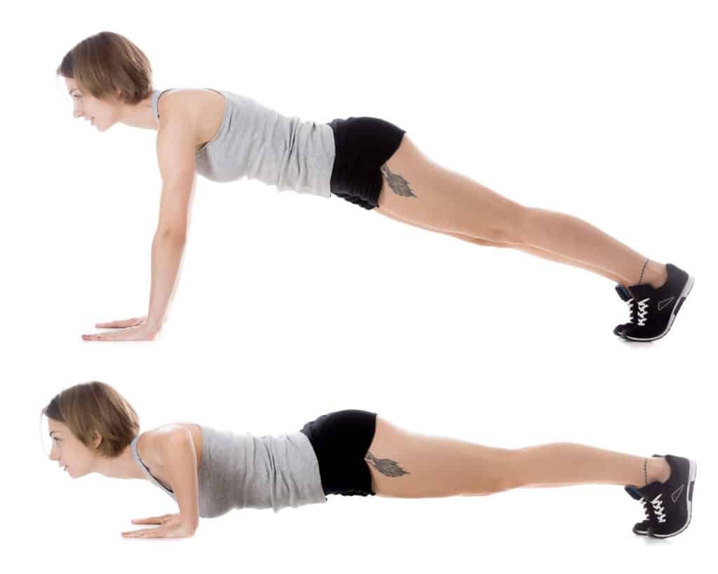 Crossfit workouts:Pushups