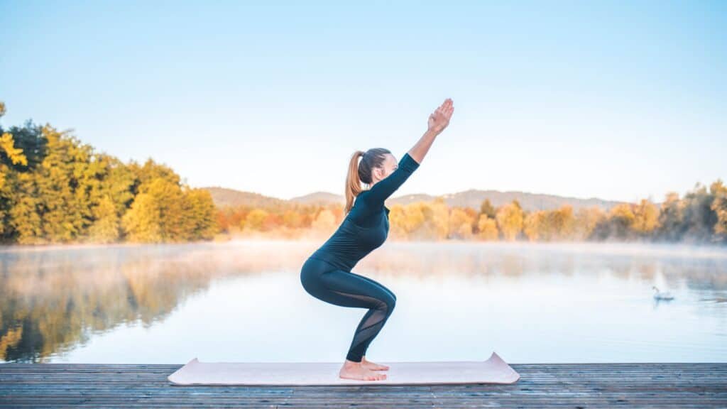 12 Amazing Yoga Poses To Unlock Your Inner Strength 3 Yoga pose - chair pose (utkatasana)