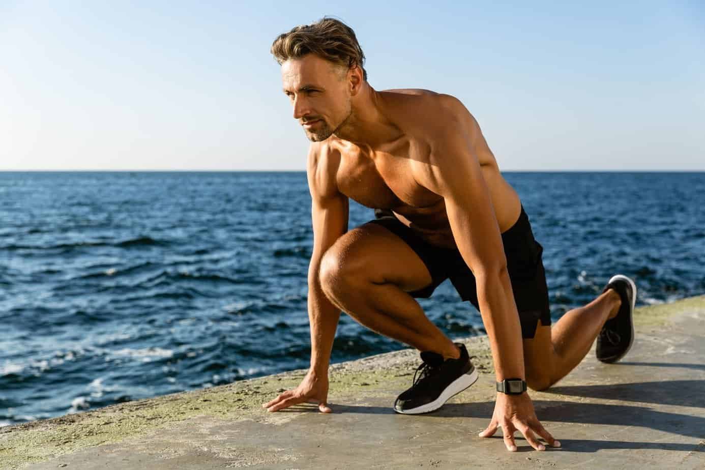 How to Lose Weight After 50: Your Step-by-Step Guide 1 Middle-aged men in sprinting position