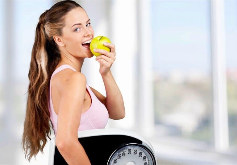 Exercising, Dieting, Weight Scale