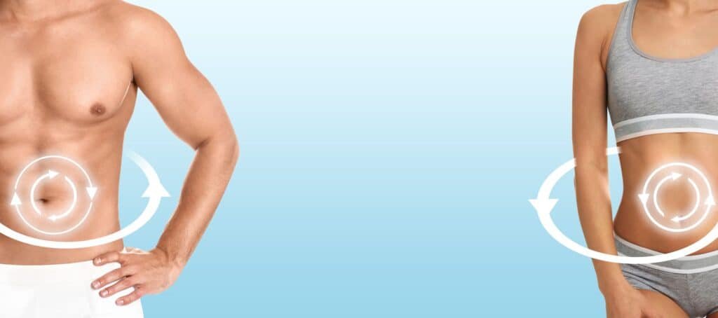 Almased Diet Plan- An In-Depth Look At Its Effectiveness 3 The almased diet:Man and woman with perfect bodies on light blue background