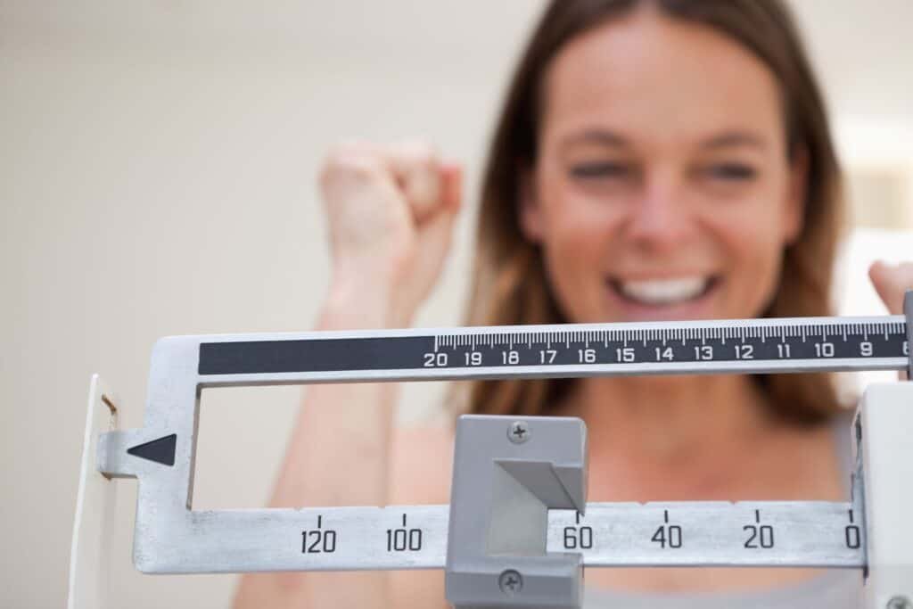 The Nutrient Partitioning Process: How to Lose Weight the Smart Way 3 Scale showing weight loss
