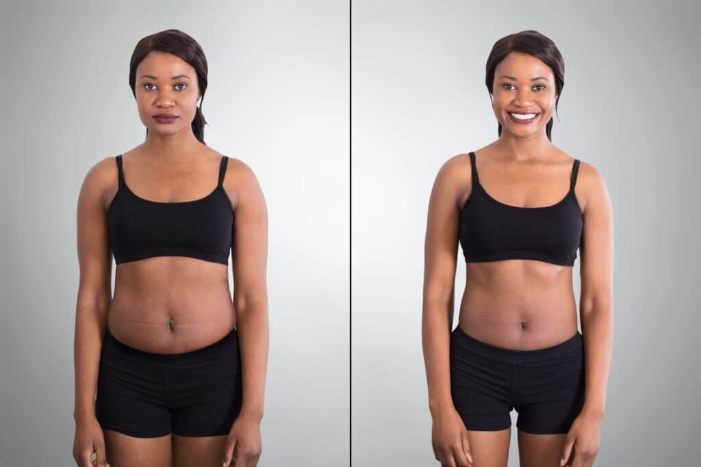 How to Measure Weight Loss Without a Scale: Techniques Beyond Numbers 4 Before And After Concept