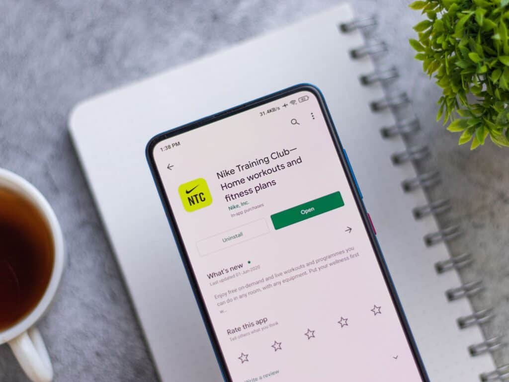 Getting Fit from Your Phone?The Best Health and Fitness Apps 5 Nike Training Club app on phone screen